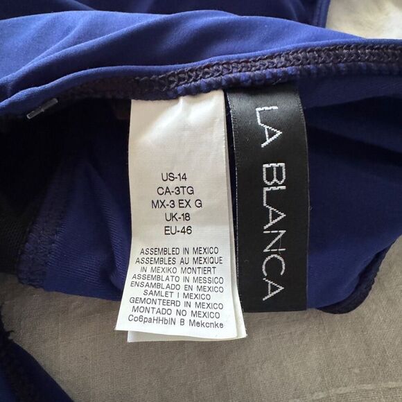 La Blanca 30th Anniversary 80’s 2-Button One Piece Bathing Suit 14 - Picture 6 of 9